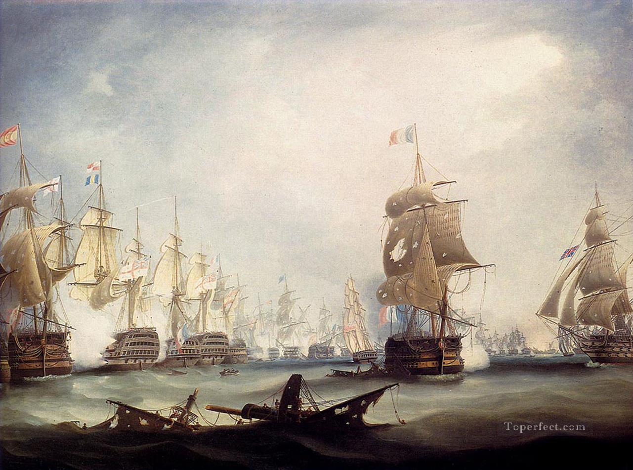 the battle of trafalgar 1805 warships Oil Paintings